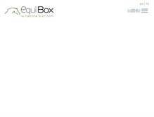 Tablet Screenshot of equi-box.com